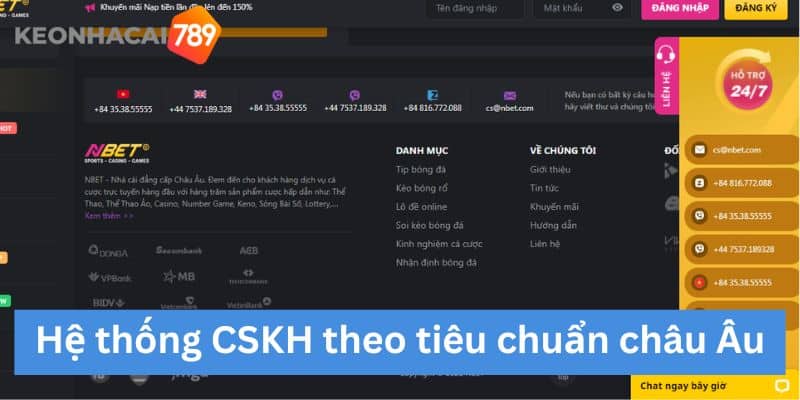 Hệ thống CSKH theo tiêu chuẩn châu Âu